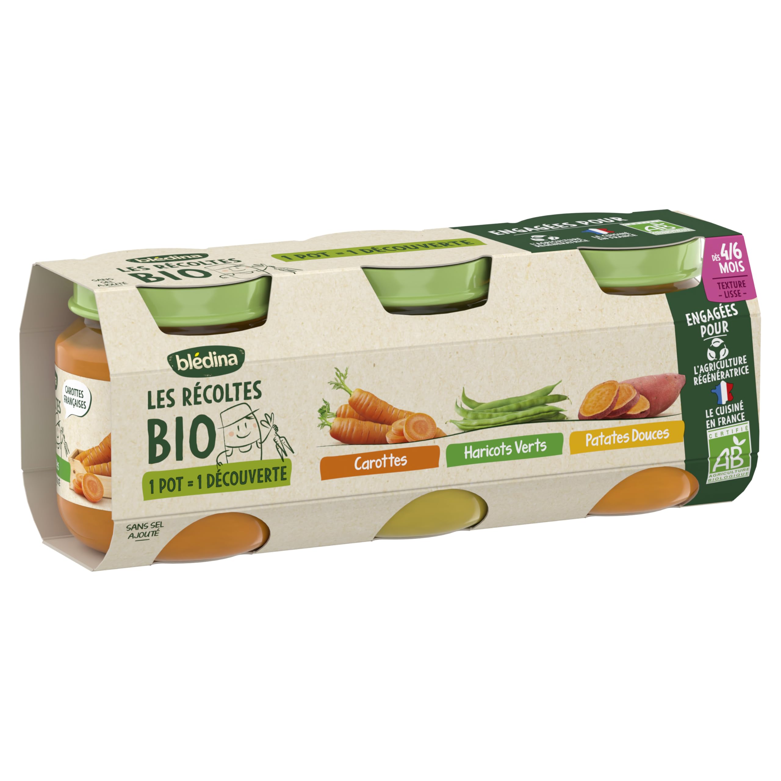 bl-dina-les-r-coltes-bio-petits-pots-l-gumes-carottes-haricots-verts-patate-douc image 4