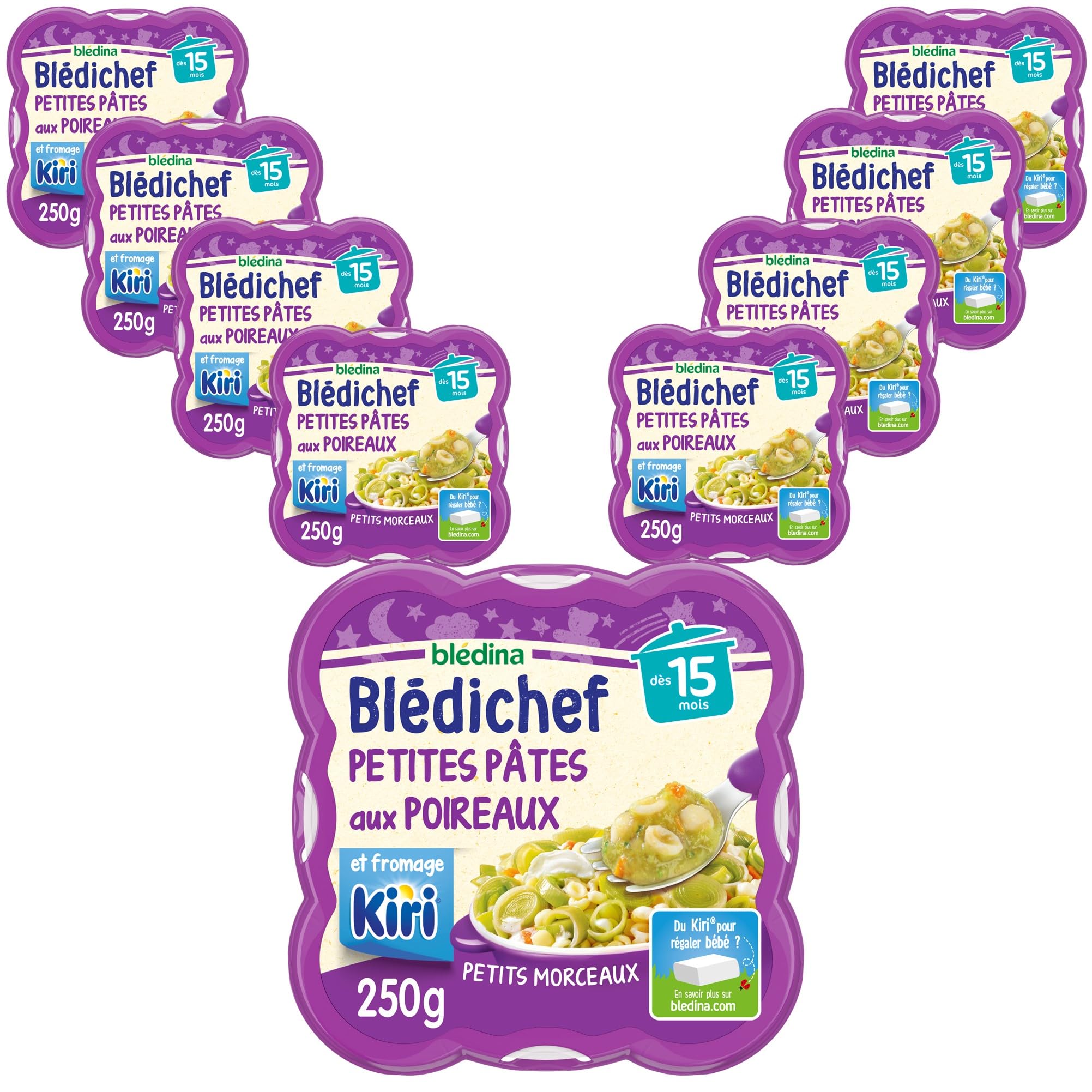 bl-dina-bl-dichef-petites-p-tes-aux-poireaux-et-kiri-d-s-15-mois-9-x-250-g image 1