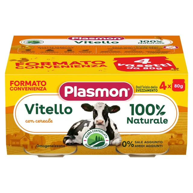 plasmon-omogeneizzato-viande-de-veau-et-c-r-ale-4-x-80g image 1
