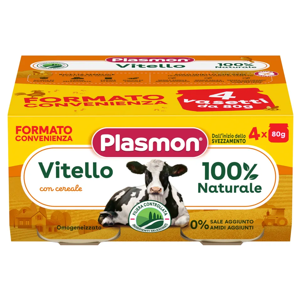 plasmon-omogeneizzato-viande-de-veau-et-c-r-ale-4-x-80g image 1
