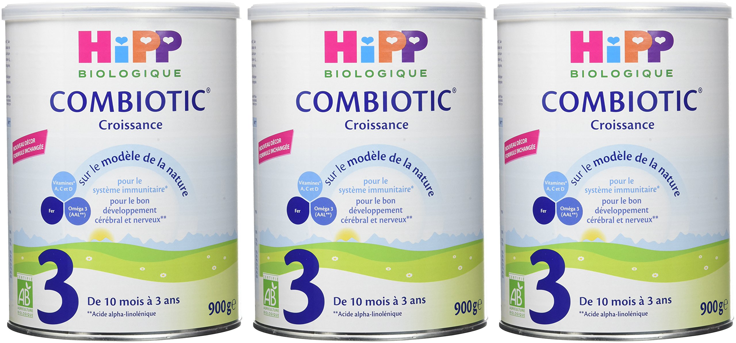 hipp-biologique-lait-3-combiotic-croissance-d-s-10-mois-3-bo-tes-de-900-g image 4