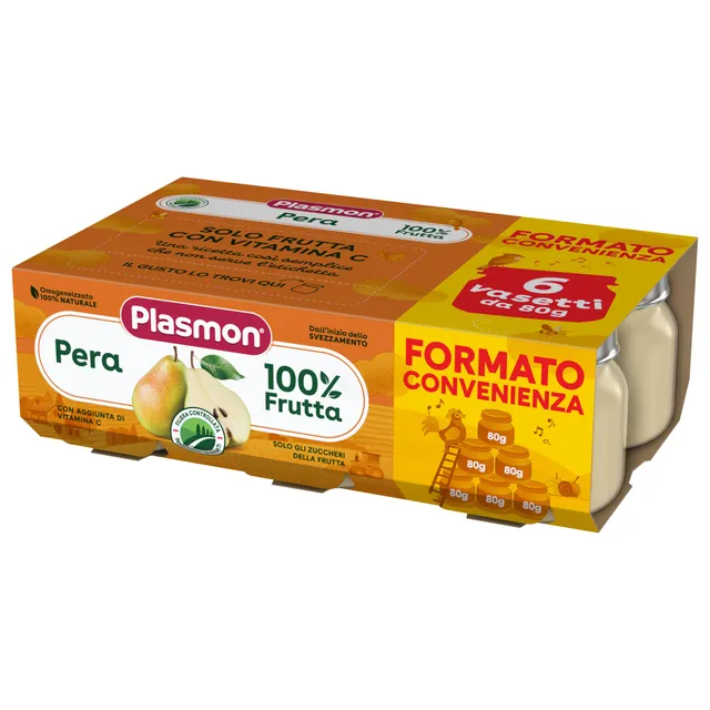 plasmon-omog-n-is-fruit-poire-6-x-80-g image 1