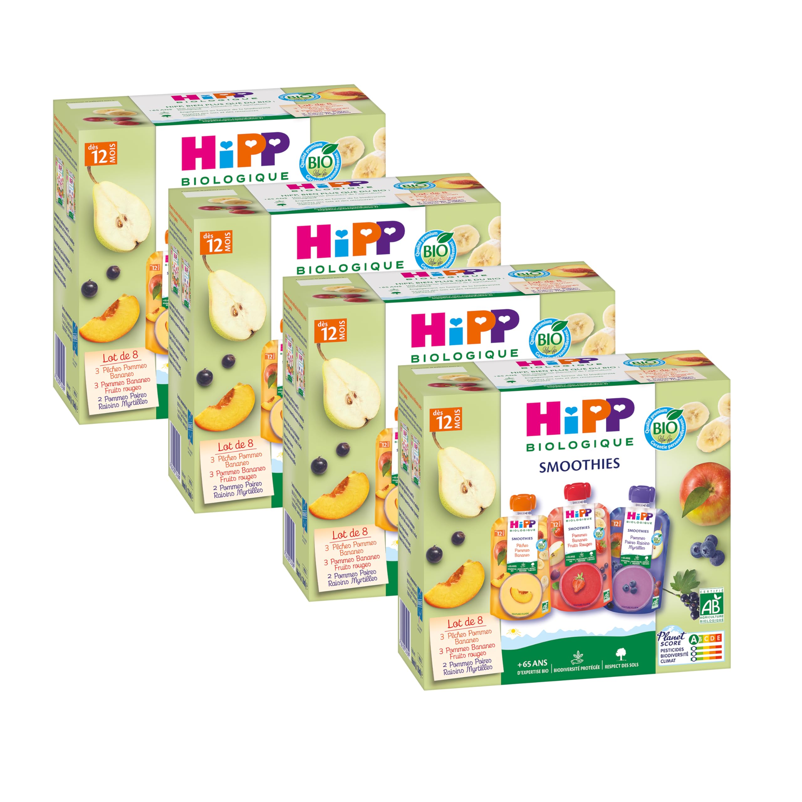 hipp-smoothies-bio-d-s-12-mois-multipack-3-vari-t-s-gourdes-32x120ml-lot-de-4x8 image 1