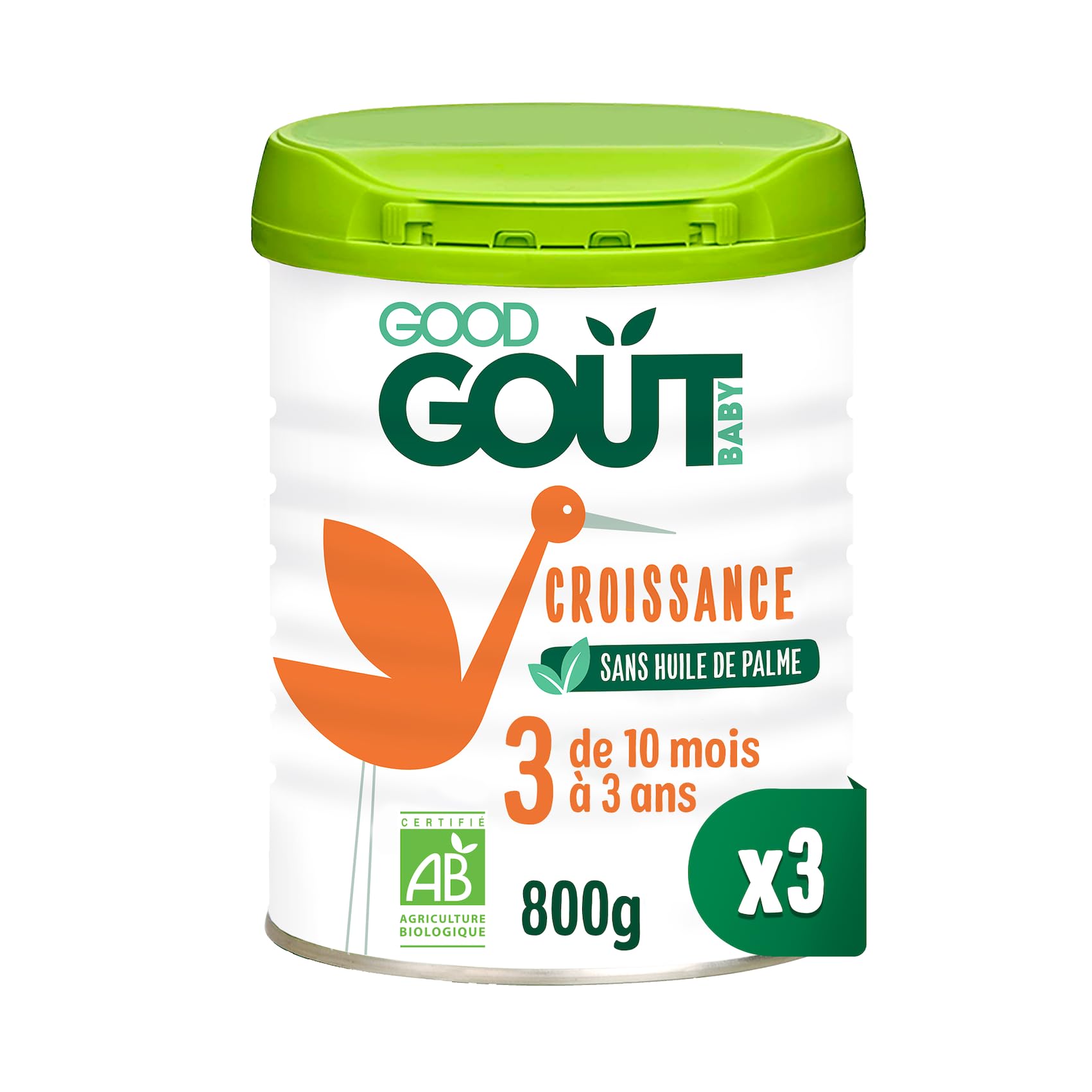 good-go-t-lait-de-croissance-bio-3-me-ge-sans-huile-de-palme-dha-om-ga-3-3x800g- image 1