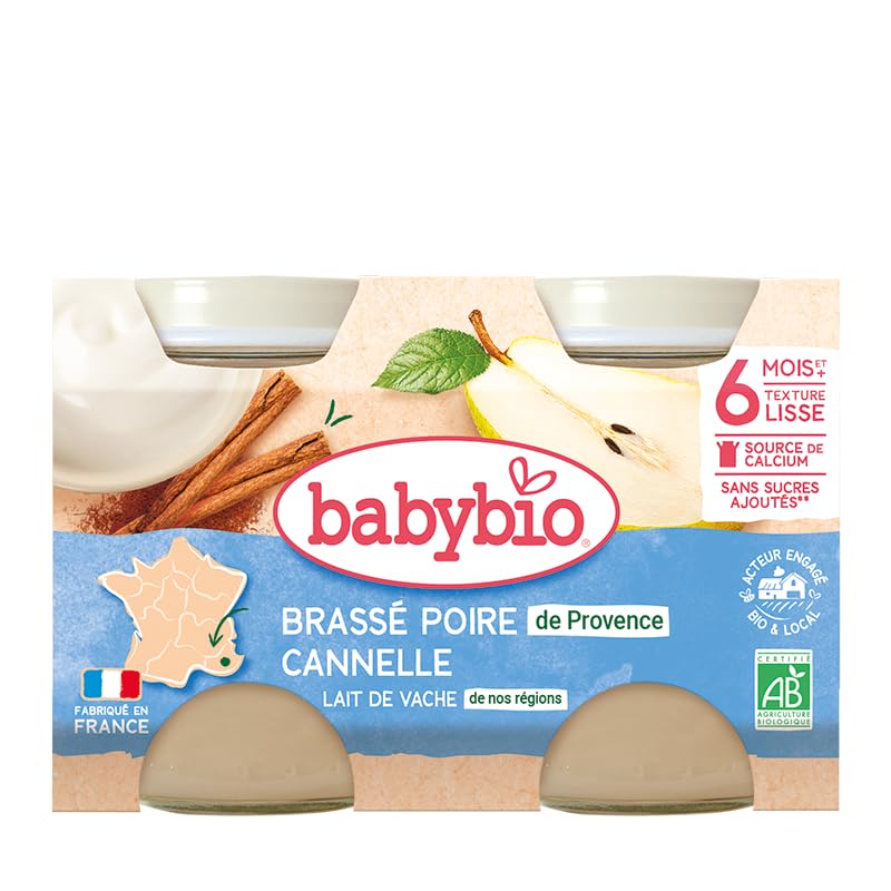 babybio-petits-pots-brass-poire-cannelle-d-s-6-mois-bio-12-x-130-g-6-x-2x130-g image 8
