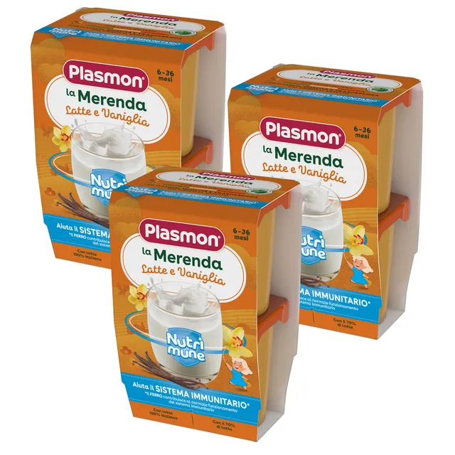 plasmon-la-merenda-nutri-mune-lait-vanille-3-packs-de-2x120g image 1