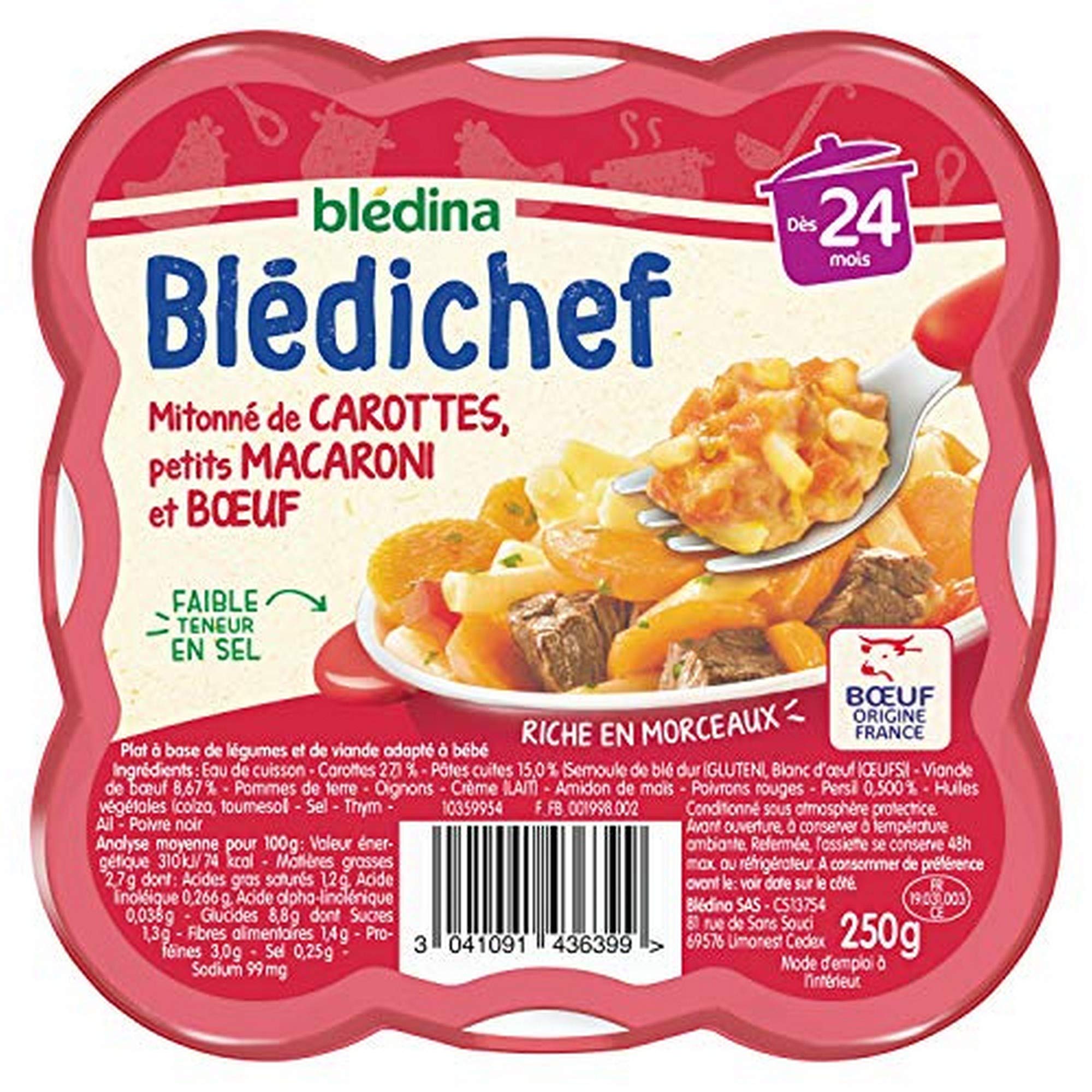 bl-dina-bl-dichef-carottes-macaroni-b-uf-b-b-d-s-24-mois-9-assiettes-x-250g image 2
