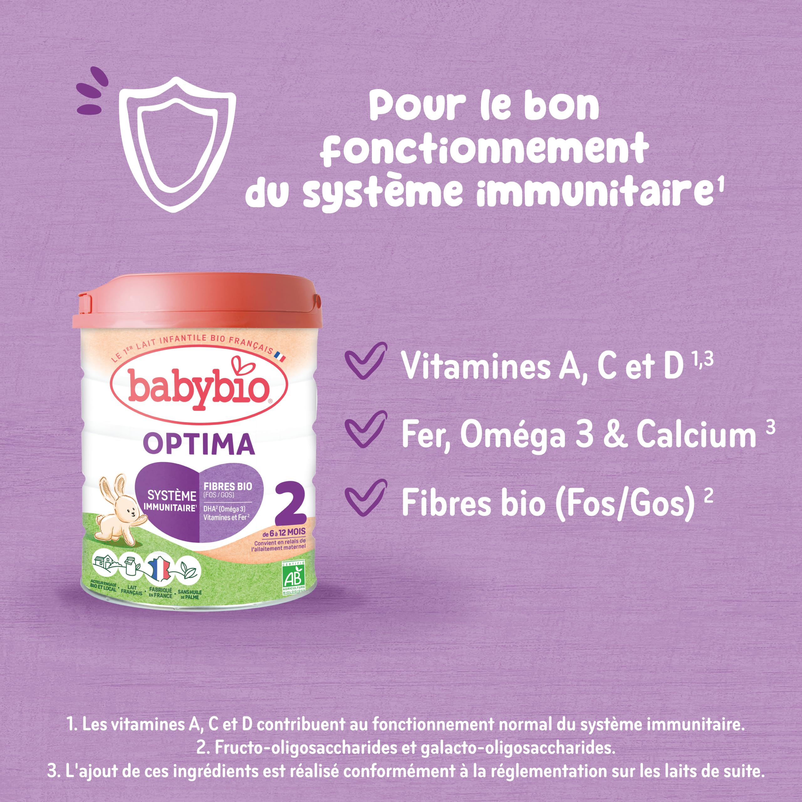 babybio-optima-2-me-ge-avec-fibres-lait-infantile-bio-d-s-6-mois-800-g-lot-de-3 image 3