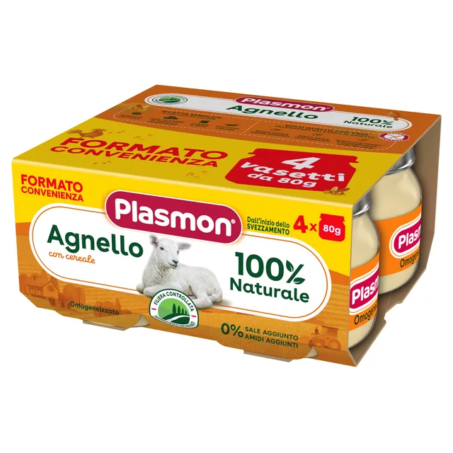 plasmon-omogeneizzato-carne-agnello-e-cereale-petit-pot-agneau-b-b-4x80g image 1