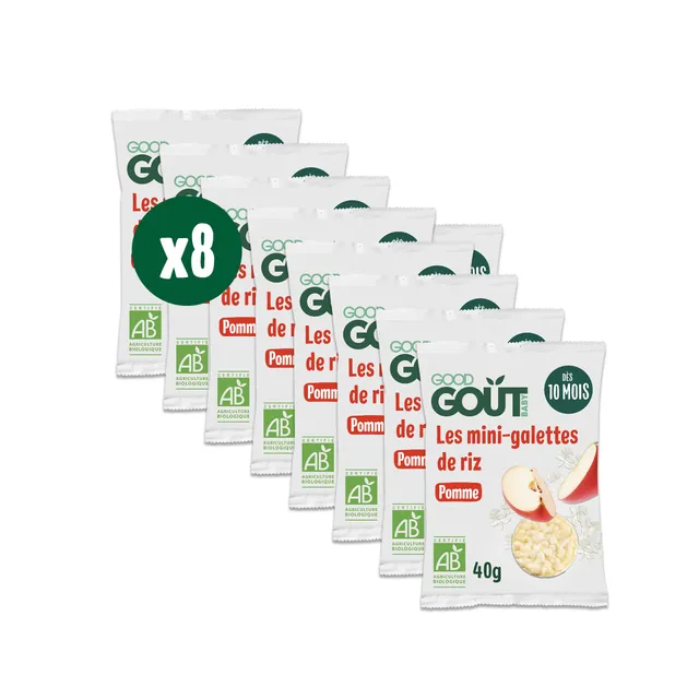 good-go-t-mini-galettes-de-riz-pomme-bio-d-s-10-mois-8x40g image 1