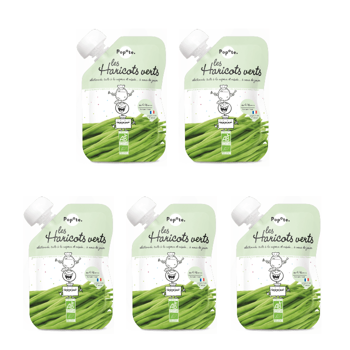 popote-pack-de-5-gourdes-pur-e-haricots-verts-bio image 1