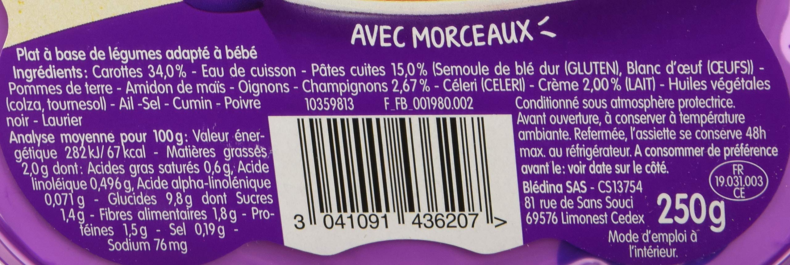 bl-dina-bl-dichef-repas-b-b-d-s-18-mois-carottes-p-tes-coquilles-9-x-250-g image 5