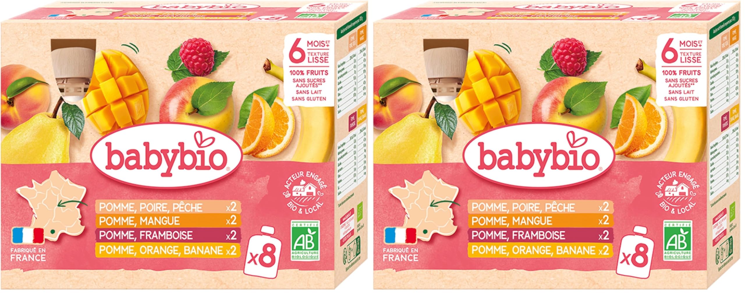 babybio-gourde-fruits-pomme-poire-p-che-bio-d-s-6-mois-4-x-90-g image 7