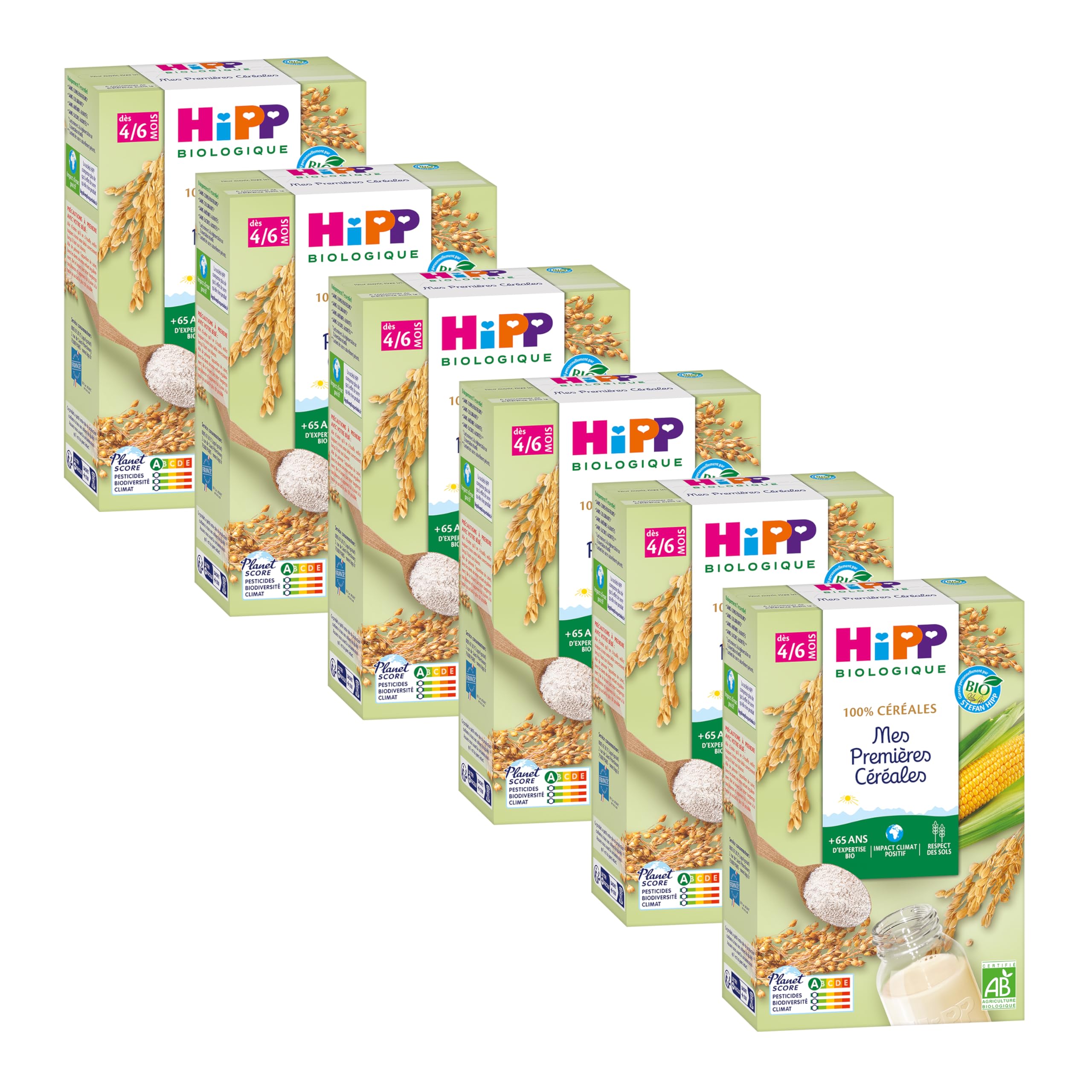 hipp-100-c-r-ales-bio-5-c-r-ales-d-s-6-mois-lot-de-6x250g image 4