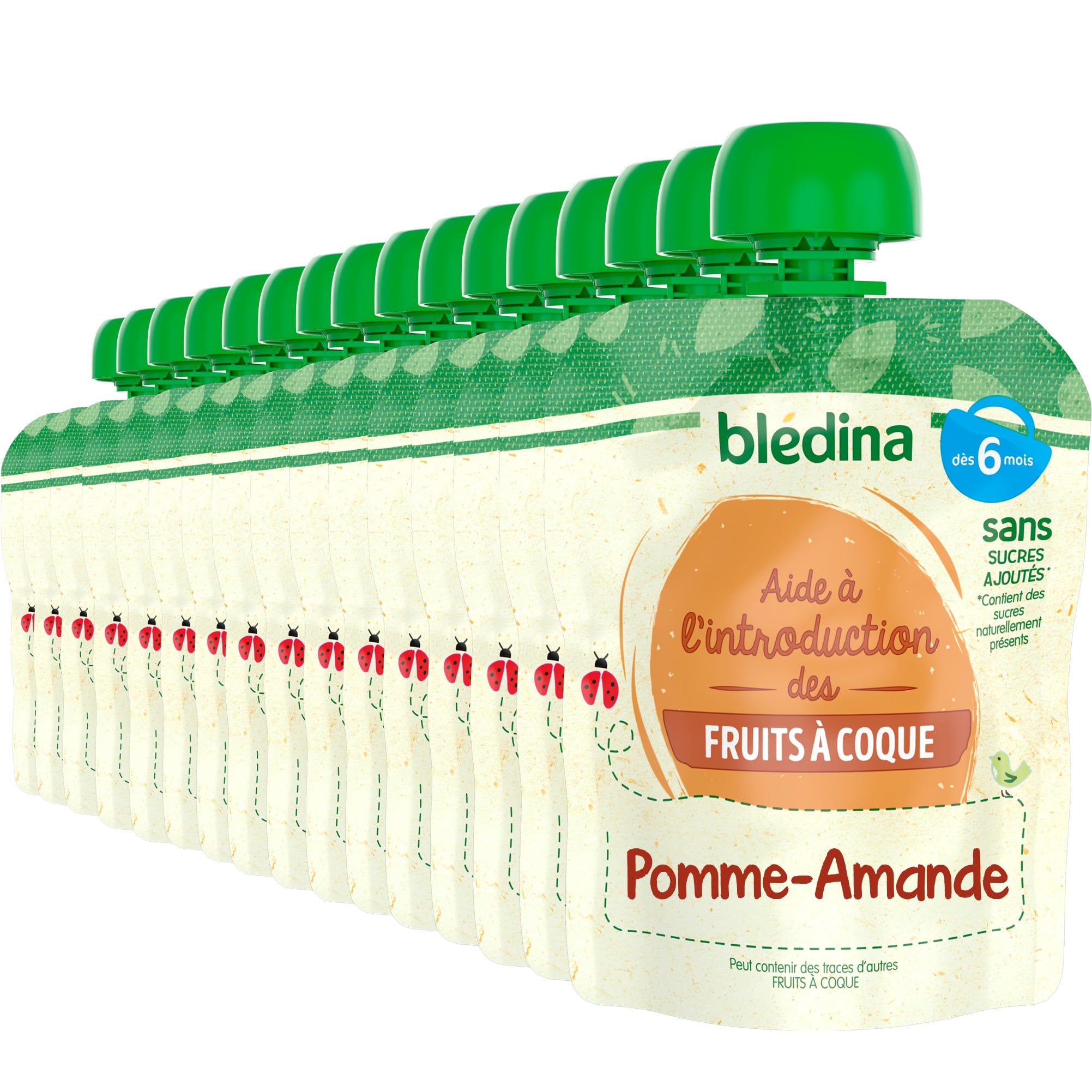 bl-dina-gourdes-pur-es-fruits-amande-pomme-amande-d-s-6-mois-lot-de-16-gourdes-d image 1