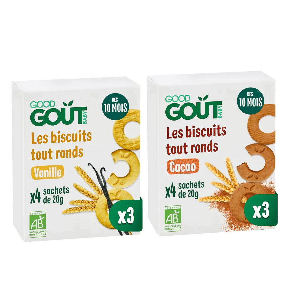 good-go-t-biscuits-tout-ronds-vanille-et-cacao-d-s-10-mois-bio-lot-de-6 image 1
