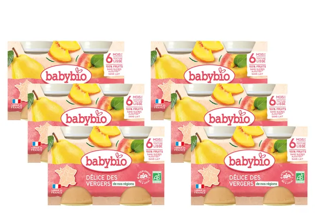 babybio-d-lice-des-vergers-de-nos-r-gions-6-mois-6-lots-de-2x130g image 1