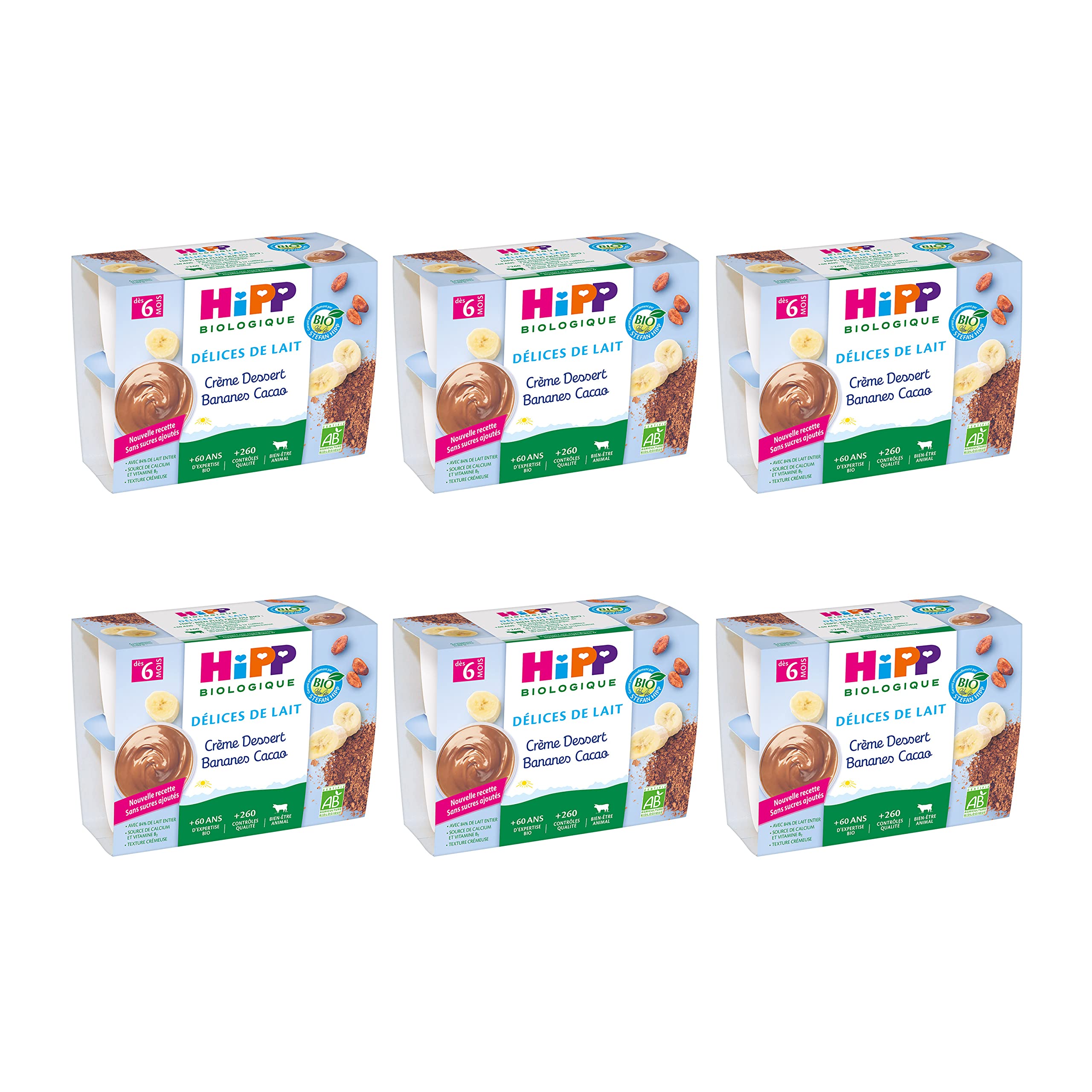 hipp-d-lices-de-lait-fromage-blanc-nature-bio-coupelles-d-s-6-mois-sans-sucres-a image 8
