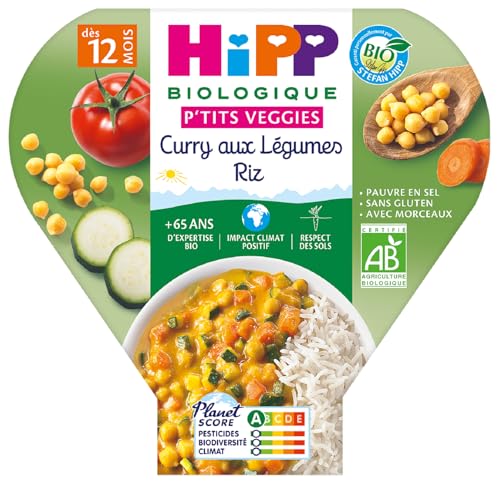 hipp-curry-aux-l-gumes-riz-230-g-p-tits-veggies-bio-d-s-8-mois image 2