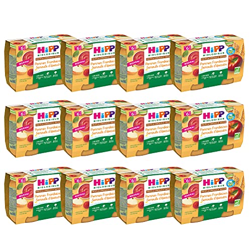 hipp-biologique-pommes-abricots-bl-ancien-pots-2x190g-d-s-6-mois-lot-de-24-pots- image 8