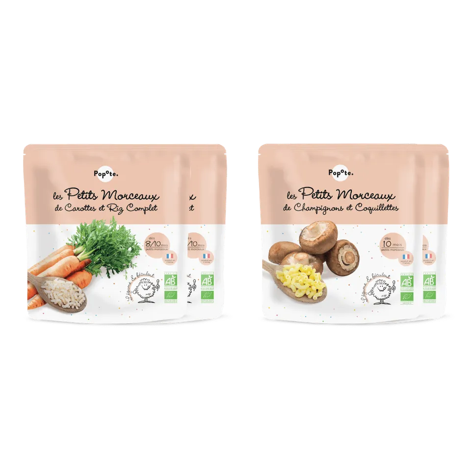 popote-les-premiers-morceaux-pack-d-couverte-repas-bio-d-s-8-mois-4-repas image 1