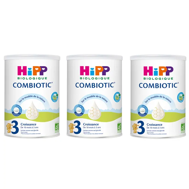 hipp-biologique-lait-b-b-en-poudre-d-s-10-mois-3-ans-3x800g image 1