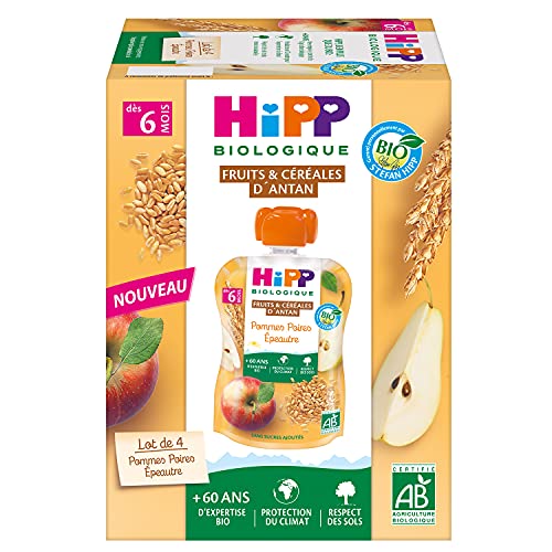 hipp-biologique-pommes-poires-peautre-gourdes-d-s-6-mois-4-x-90g-lot-de-24-2-16- image 5
