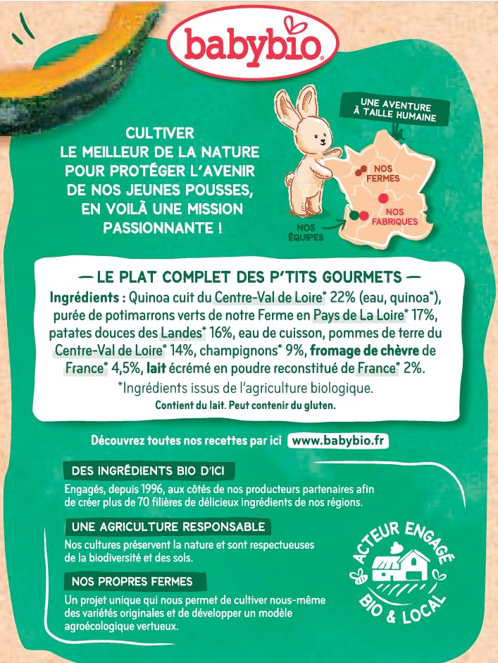 babybio-quinotto-quinoa-potimarron-champignons-fromage-de-ch-vre-bio-d-s-12-mois image 5