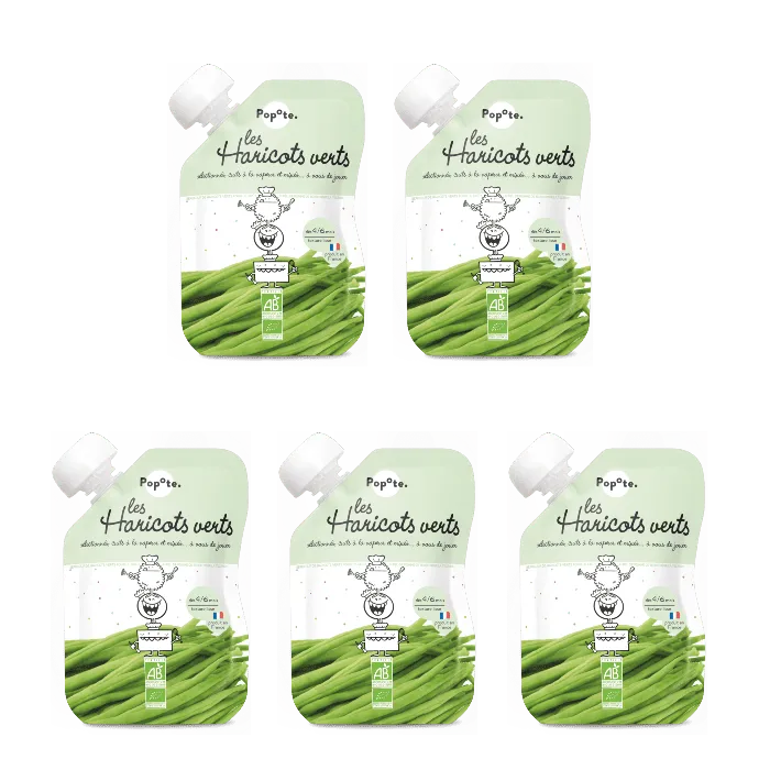 popote-pack-de-5-gourdes-pur-e-haricots-verts-bio image 1