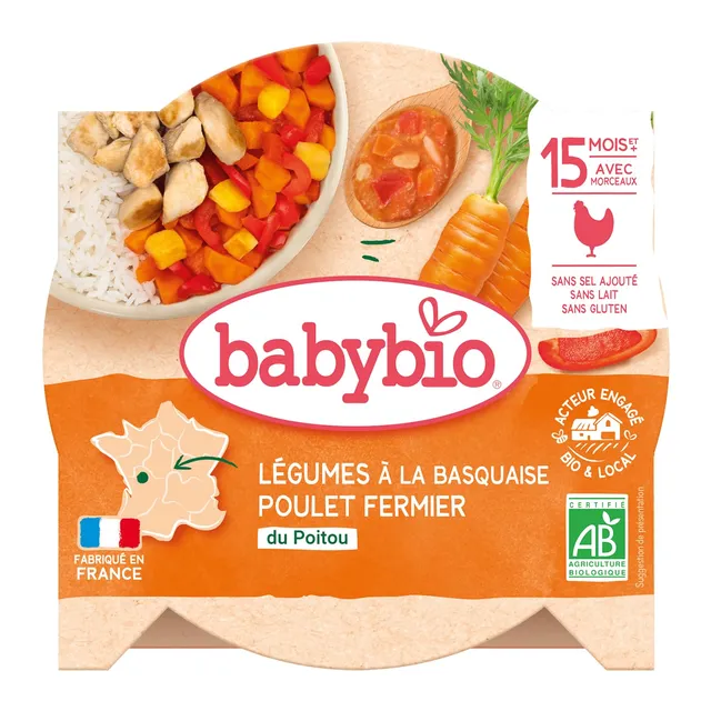 babybio-bio-d-s-15-mois-assiette-l-gumes-la-basquaise-poulet-fermier-260g image 1