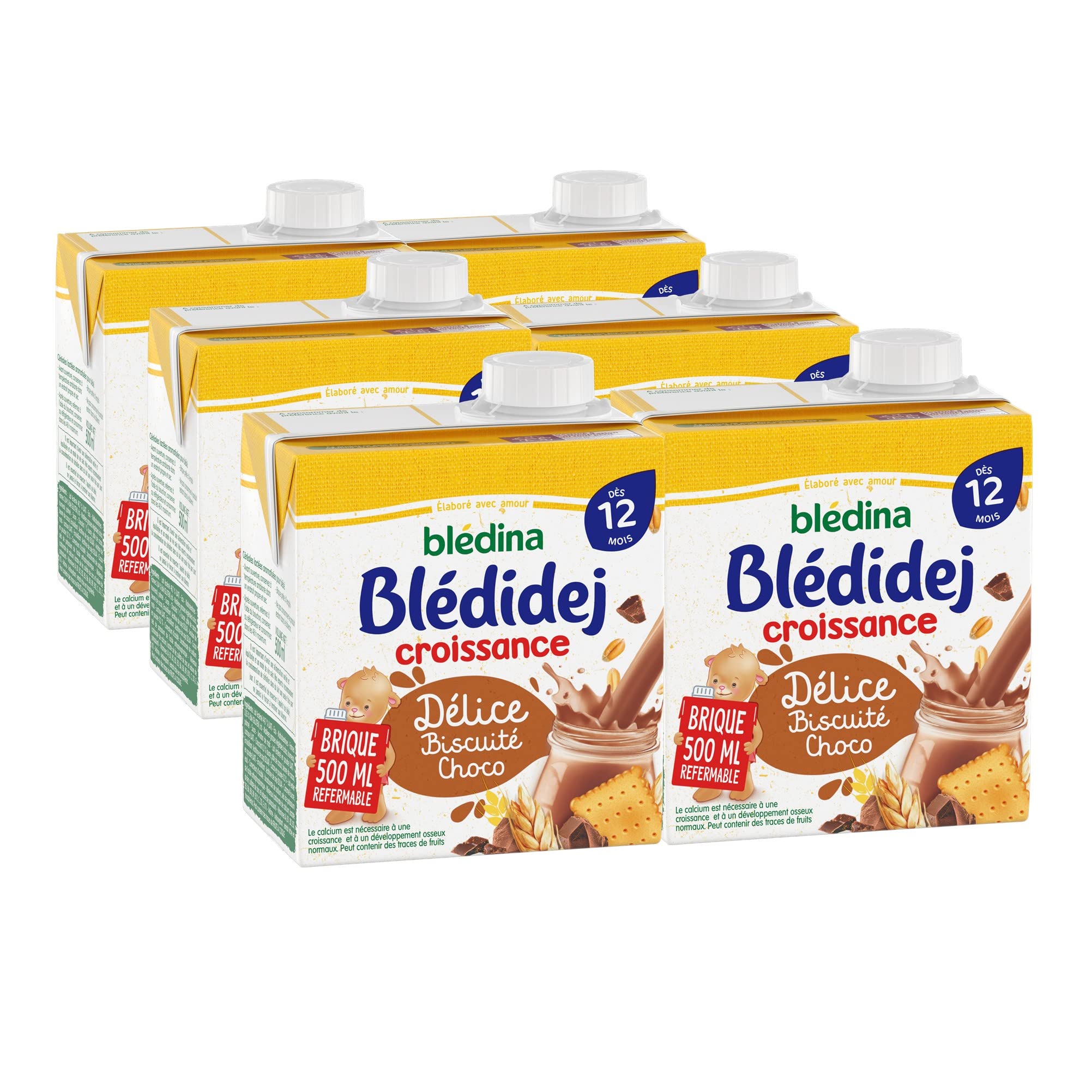 bl-dina-bl-didej-c-r-ales-b-b-lact-es-d-lice-biscuit-choco-d-s-12-mois-6-briques image 1