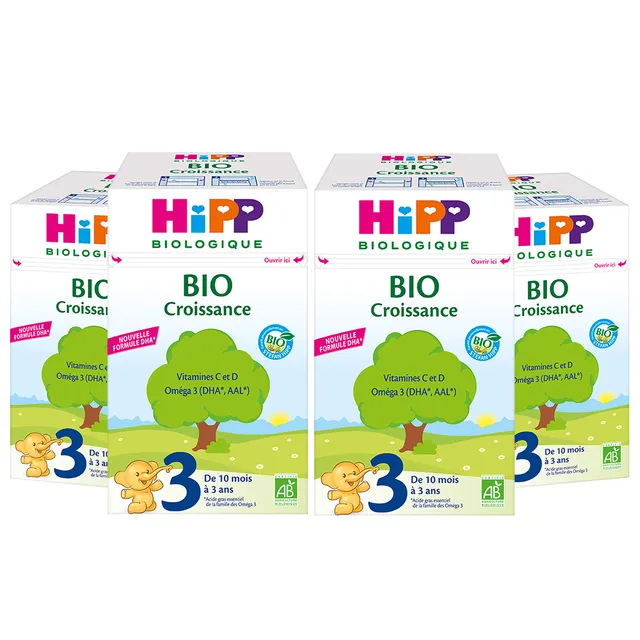 hipp-biologique-lait-3-croissance-bio-700-g-lot-de-4 image 1