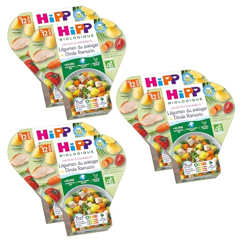 hipp-biologique-les-petits-gourmets-l-gumes-du-potager-dinde-romarin-d-s-12-mois image 3