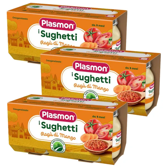 plasmon-sughetti-rago-t-de-b-uf-3-paquets-de-2x80-g image 1
