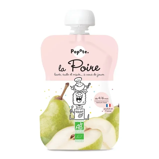 popote-la-poire-gourde-compote-de-poire-bio-mono-ingr-dient-pour-b-b image 1