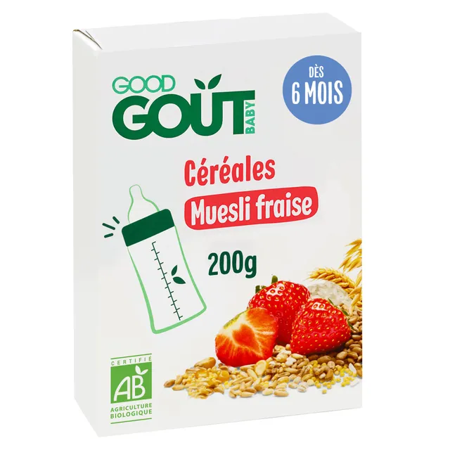 good-go-t-muesli-fraise-bio-d-s-6-mois-c-r-ales-biberon-ou-bol-200g image 1