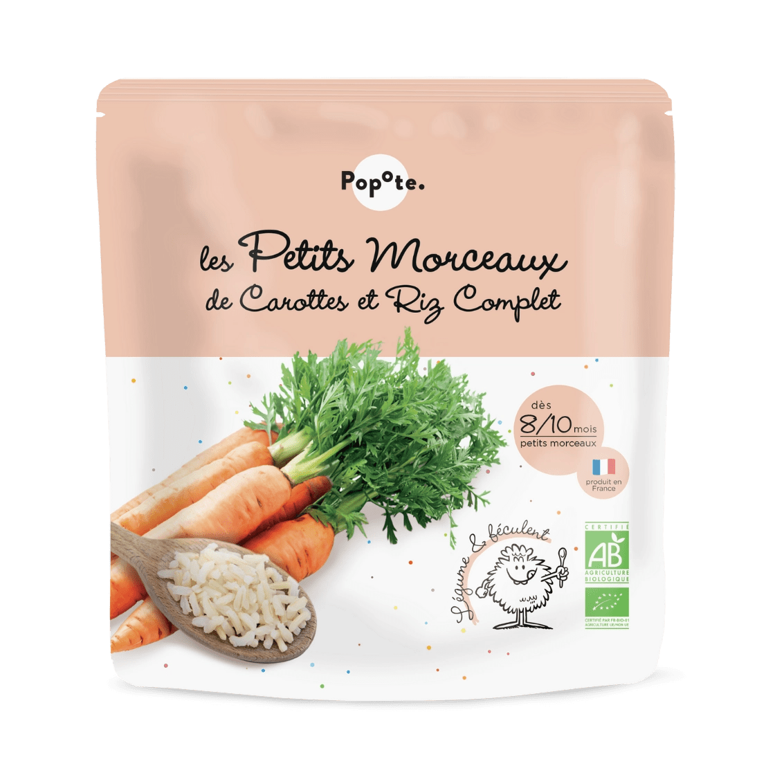 popote-les-petits-morceaux-riz-carotte-plat-bio-b-b-d-s-8-10-mois image 1