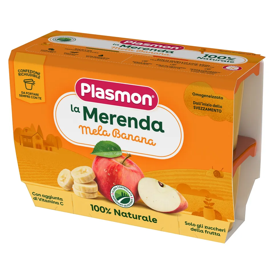 plasmon-la-merenda-pomme-banane-4x100g image 1