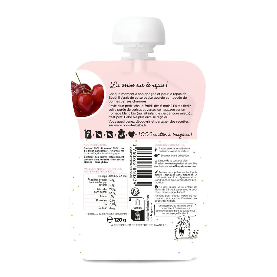 popote-compote-cerises-bio-en-gourde image 3
