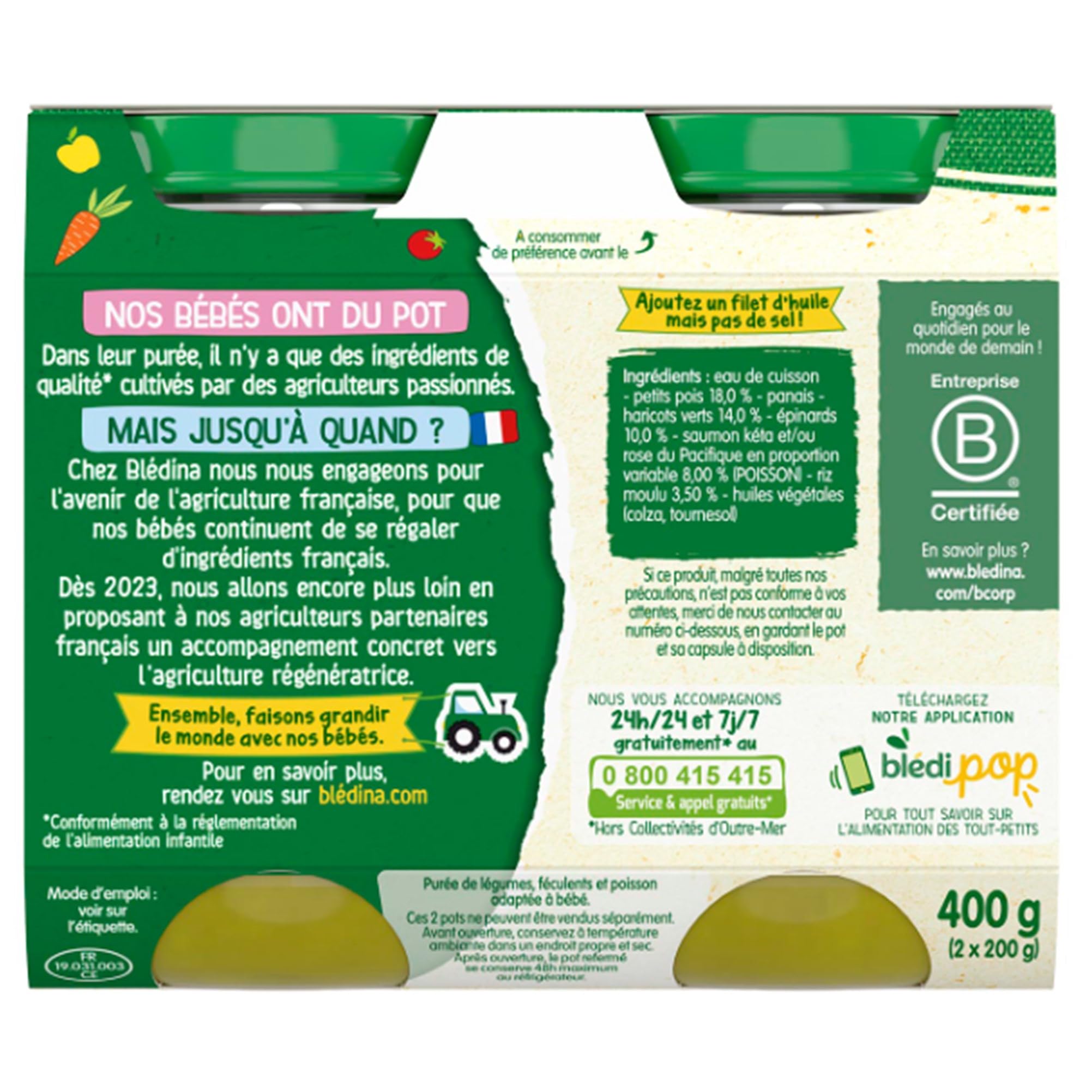 bl-dina-petits-pots-l-gumes-verts-riz-saumon-du-pacifique-d-s-6-mois-12-pots-de- image 5