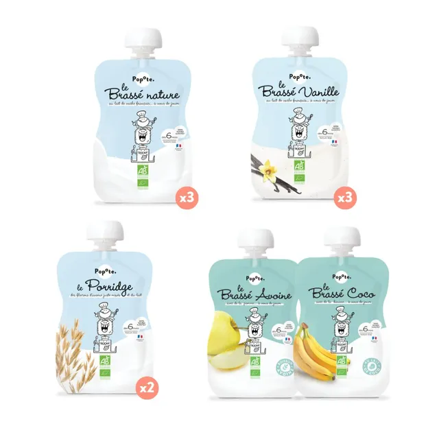 popote-les-brass-s-pack-d-couverte-brass-s-bio-d-s-6-mois-nature-vanille-porridg image 1