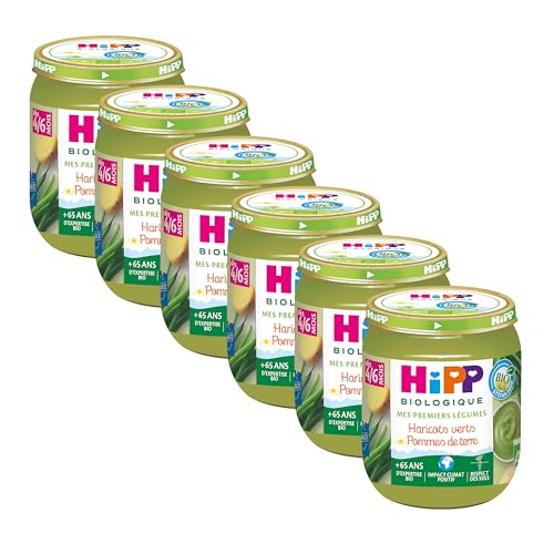 hipp-biologique-haricots-verts-pommes-de-terre-pot-125-g-lot-de-6 image 3