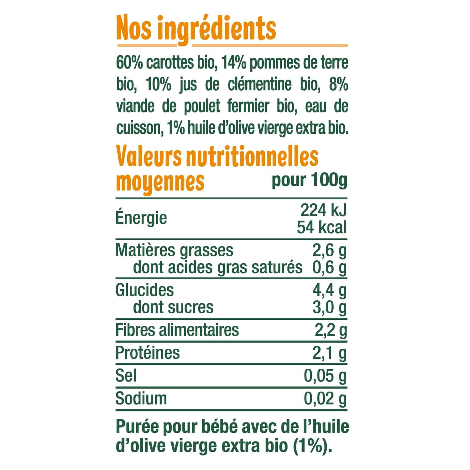good-go-t-carottes-et-poulet-fermier-d-s-6-mois-5x190g image 2