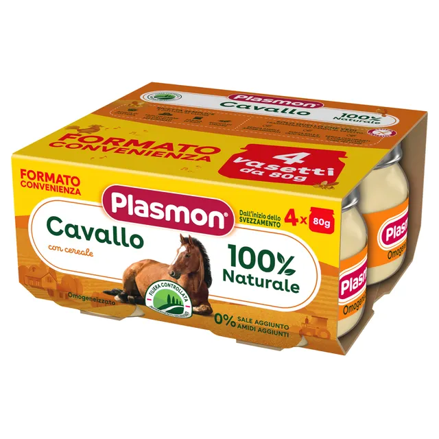 plasmon-omogeneizzato-cheval-et-c-r-ale-4x80g image 1