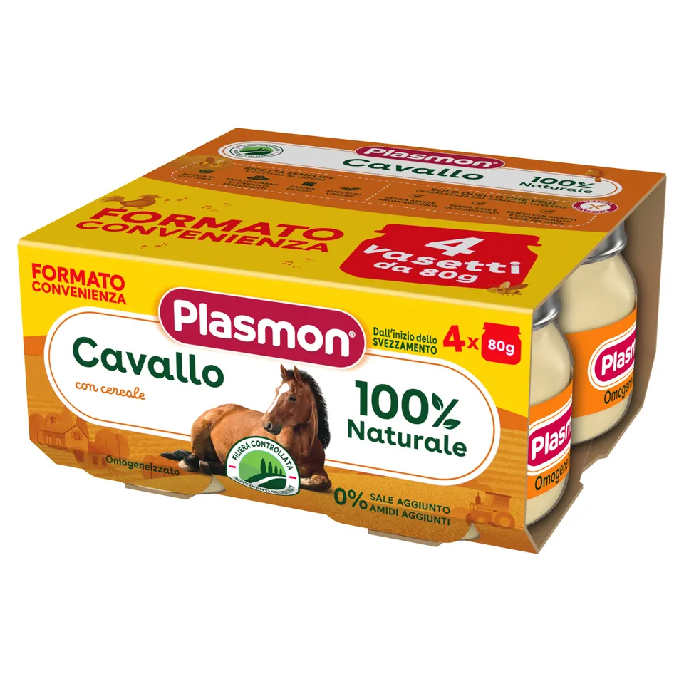 plasmon-omogeneizzato-cheval-et-c-r-ale-4x80g image 1