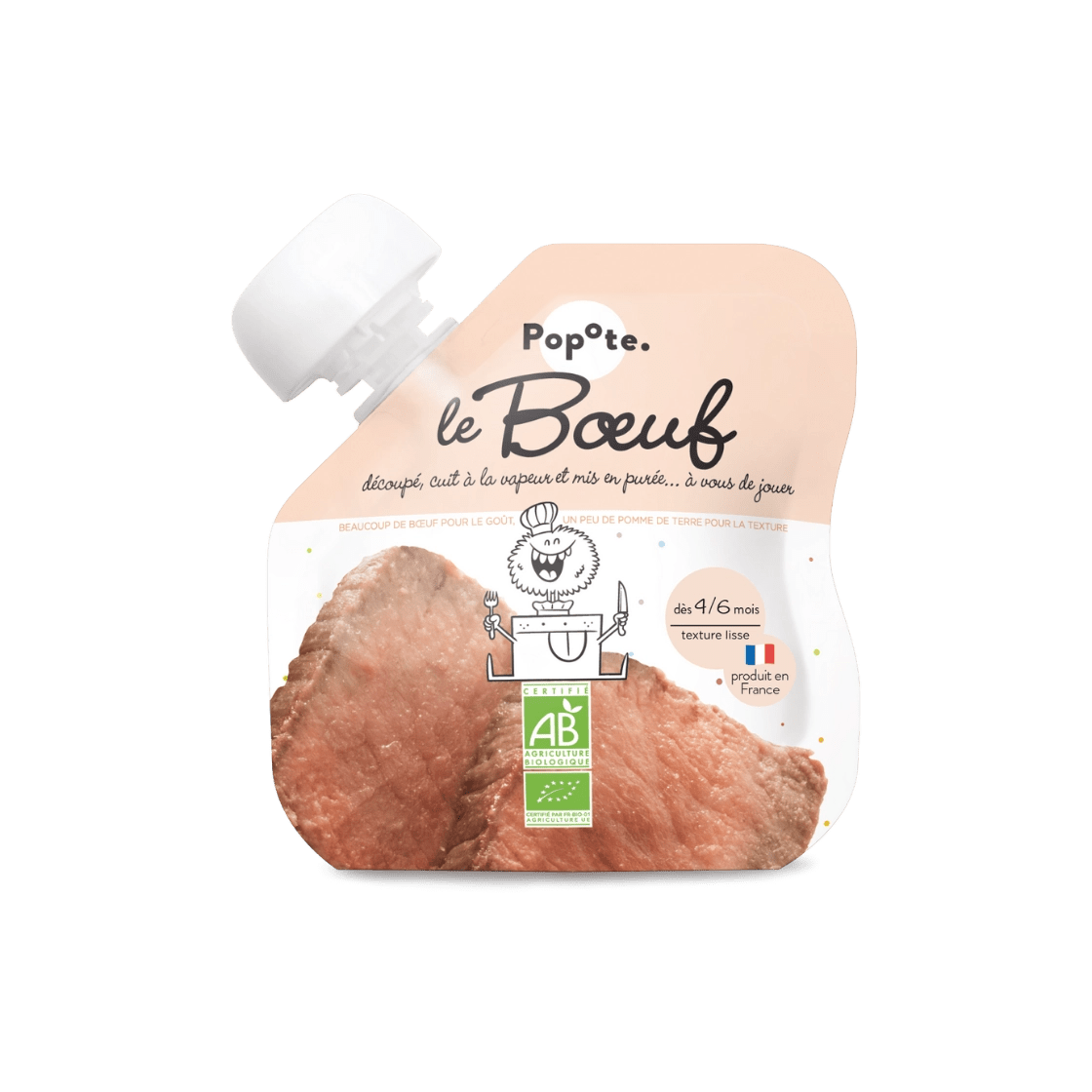 popote-le-b-uf-gourde-de-pur-e-de-b-uf-bio-pour-b-b image 1