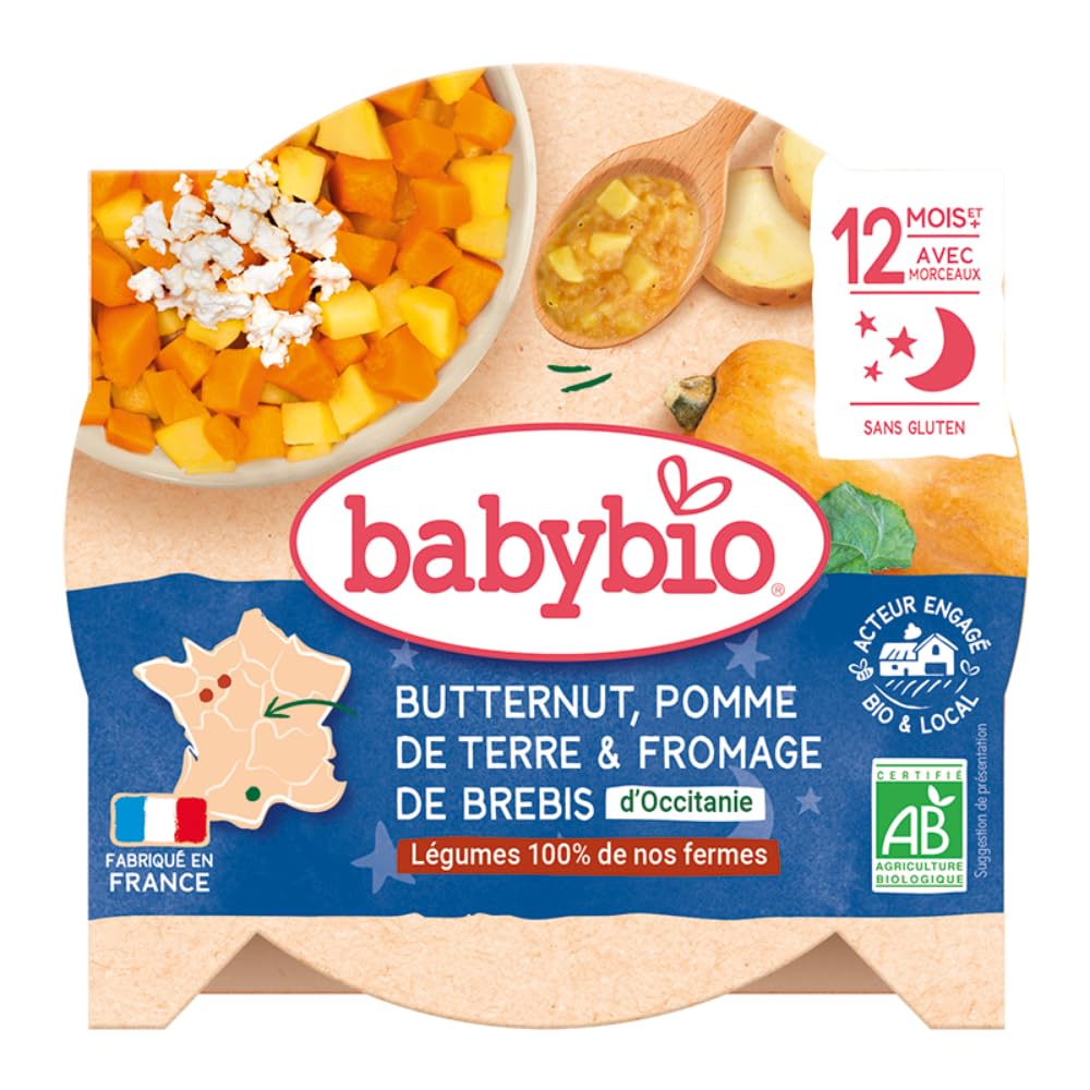 babybio-repas-soir-butternut-pomme-de-terre-fromage-de-brebis-muscade-d-s-12-moi image 1