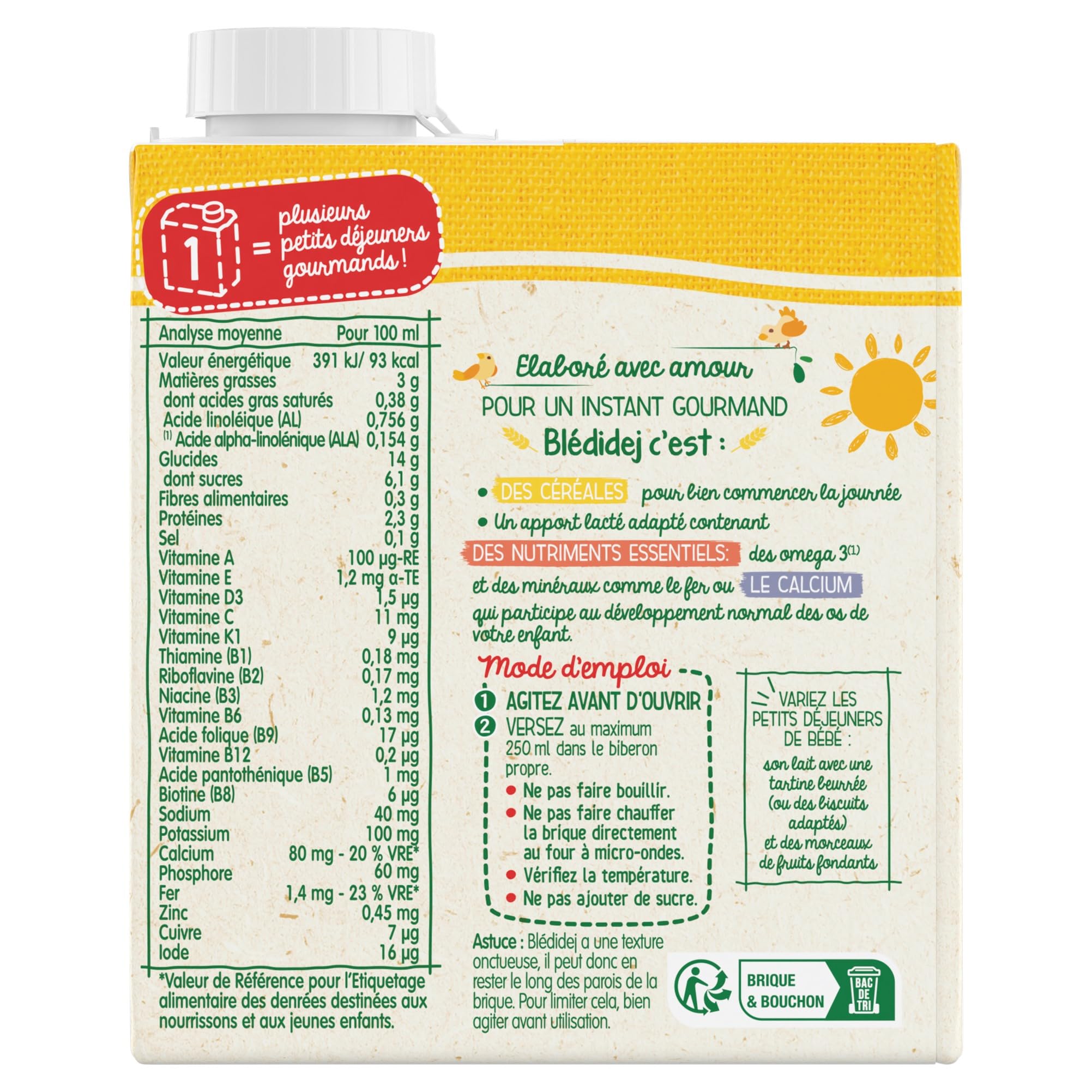 bl-dina-bl-didej-c-r-ales-lact-es-biscuit-d-s-12-mois-6-briques-de-500-ml image 2