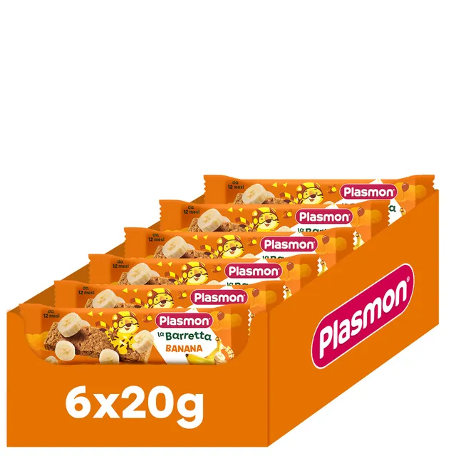 plasmon-la-barretta-banane-barre-fruit-et-c-r-ales-b-b-12-mois-6-x-20g image 1