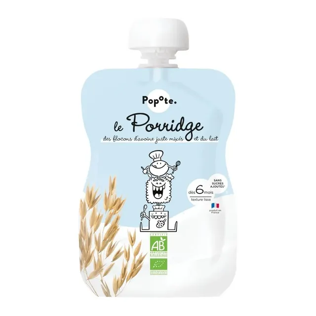popote-le-porridge-porridge-b-b-bio-aux-flocons-d-avoine-et-lait-d-s-6-mois image 1
